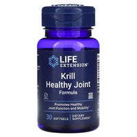 Life Extension, Krill Healthy Joint Formula, 30 Softgels - 737870160038 | Hilife Vitamins