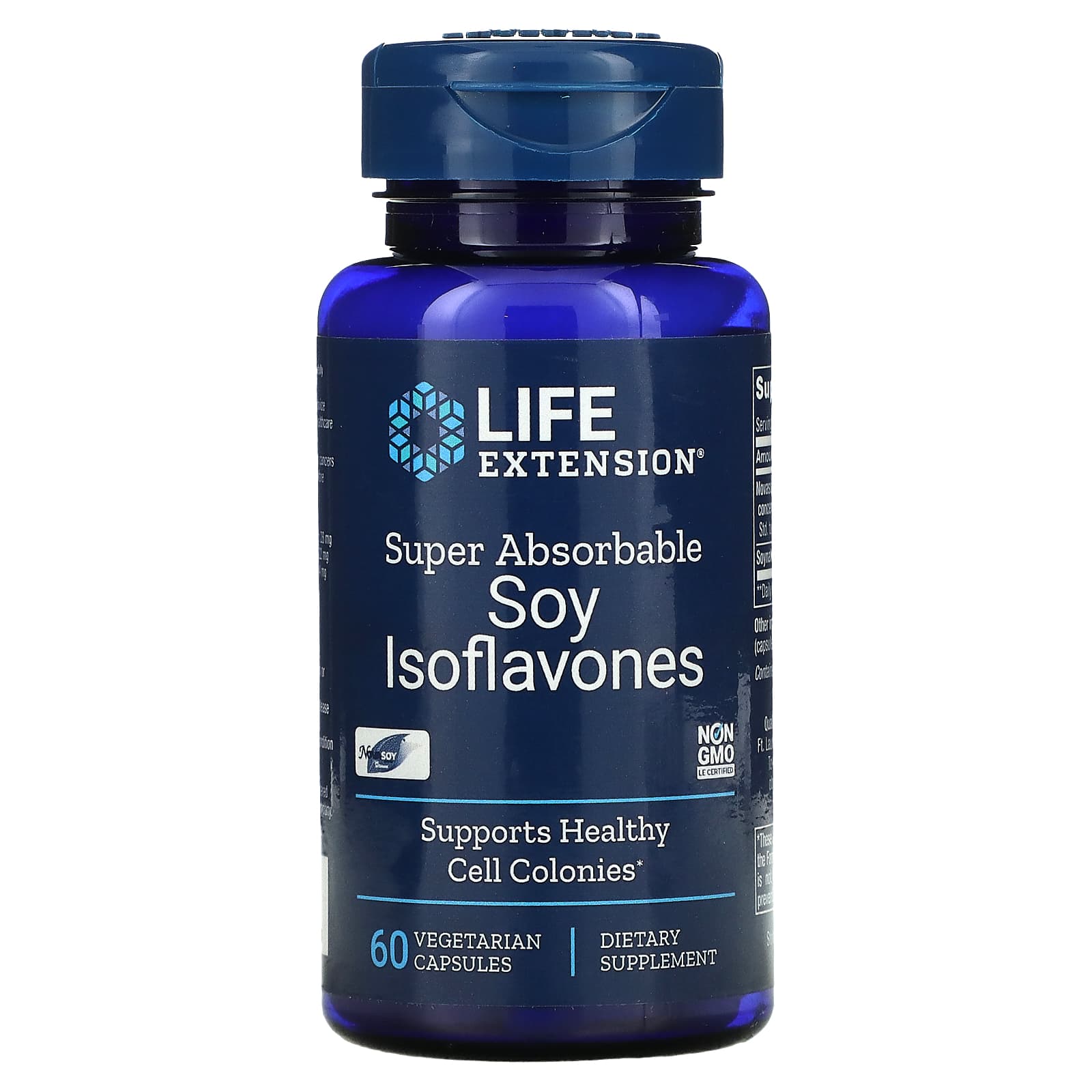 Life Extension, Soy Isoflavones, Super Absorb, 60 Capsules UPC 737870164968 | HiLife Vitamins