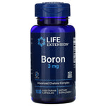 Life Extension, Boron, 3 mg, 100 Capsules UPC 737870166115 | HiLife Vitamins
