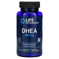 Life Extension, DHEA, 100 mg, 60 Capsules - 737870168966 | Hilife Vitamins