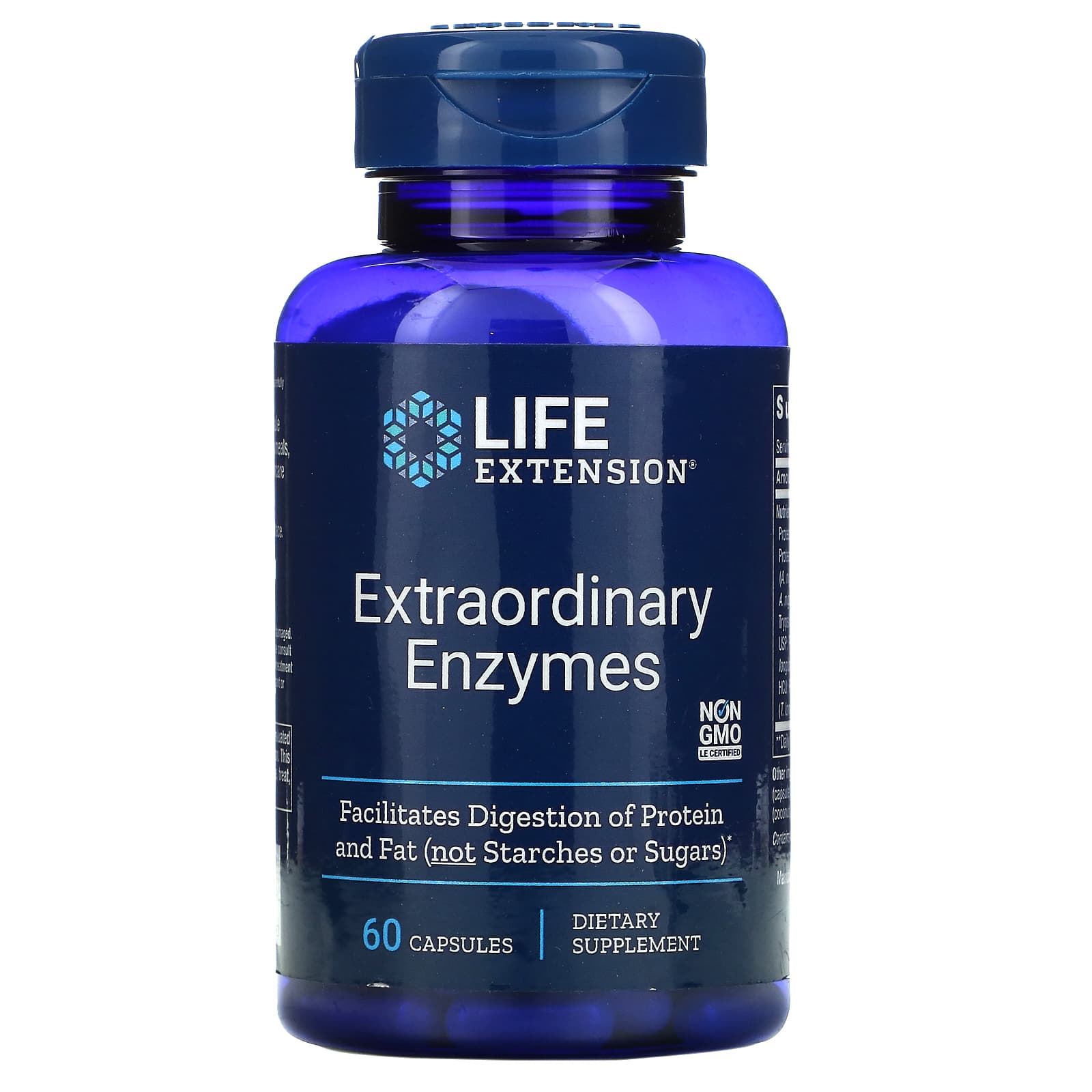 Life Extension, Extraordinary Enzymes, 60 Capsules UPC 737870170662 | HiLife Vitamins