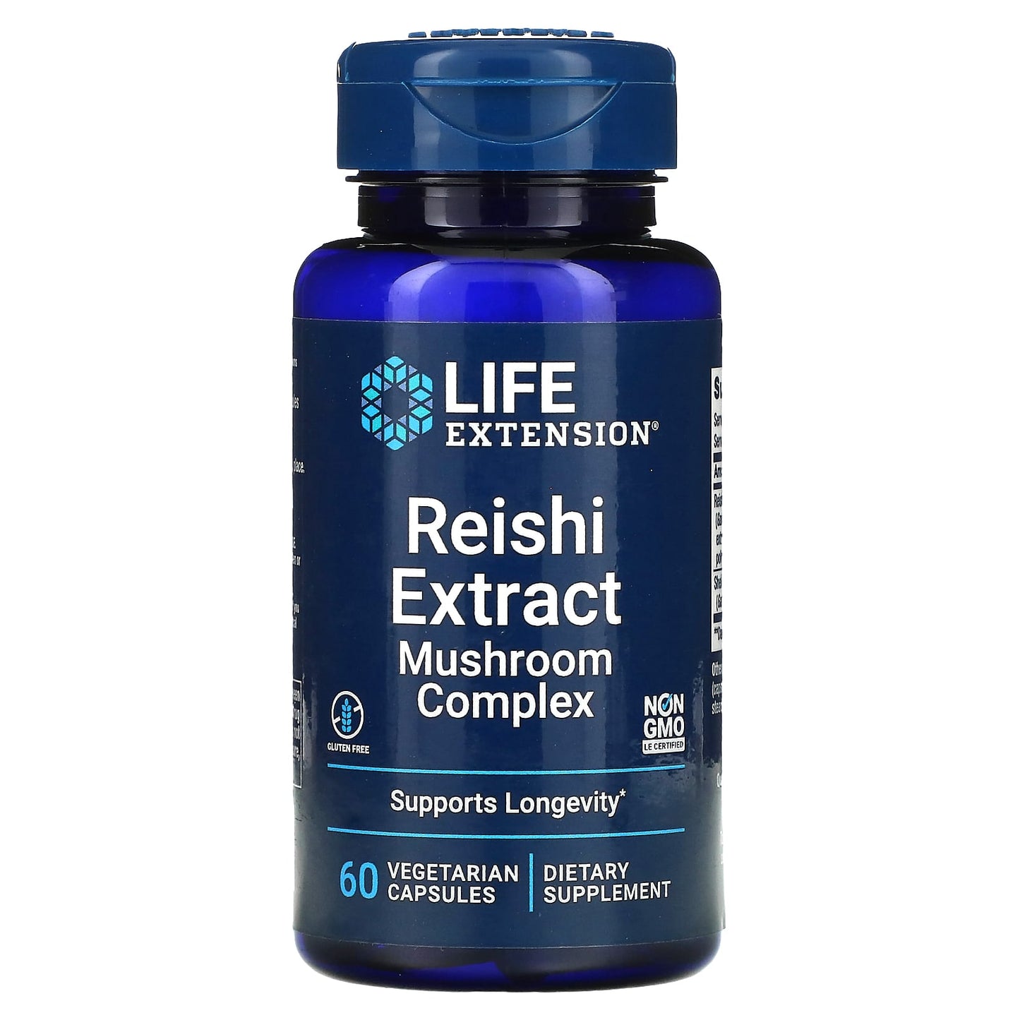 Life Extension, Reishi Extract Mushroom Compl, 60 Capsules UPC 737870170860 | HiLife Vitamins