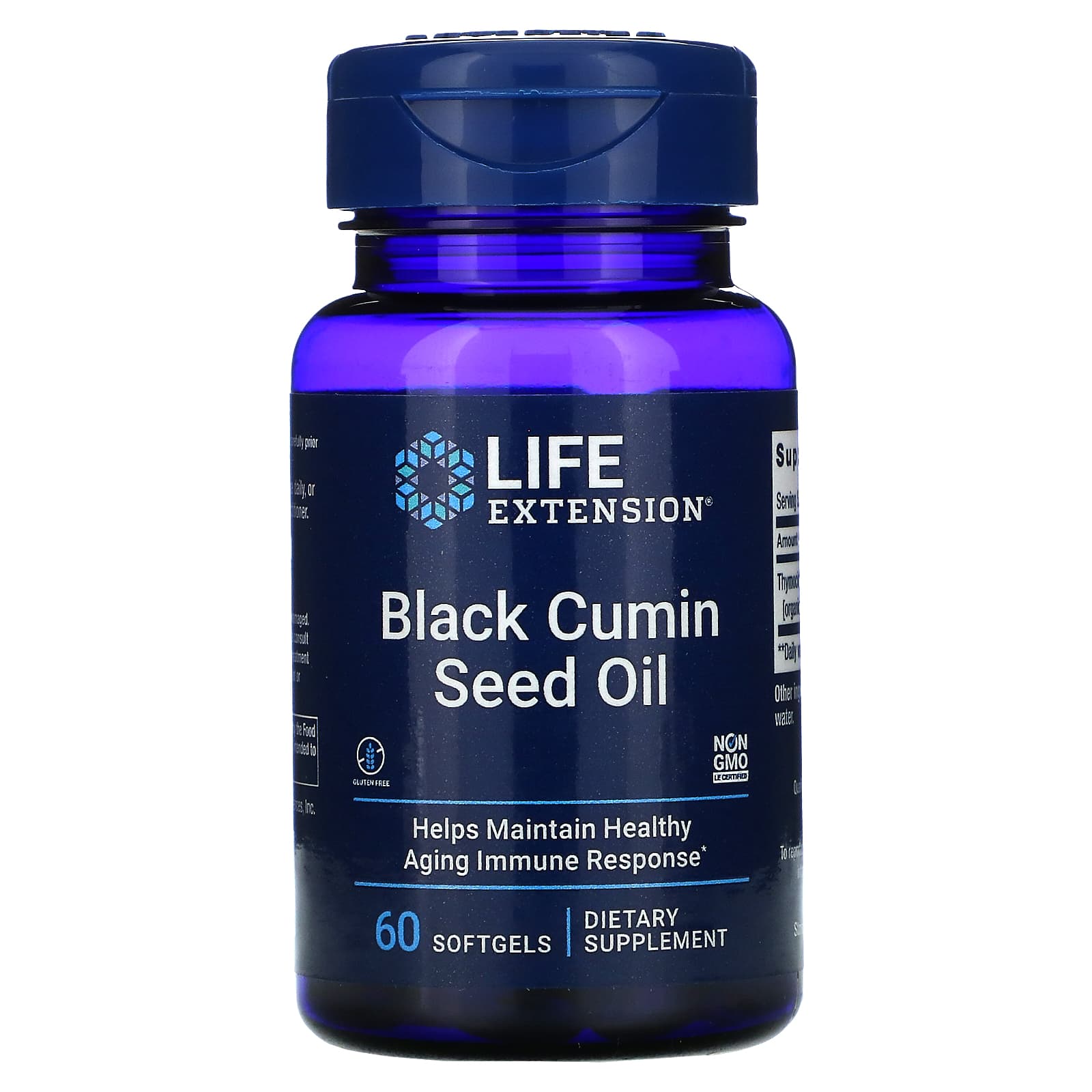 Life Extension, Black Cumin Seed Oil, 60 Softgels UPC 737870170969 | HiLife Vitamins