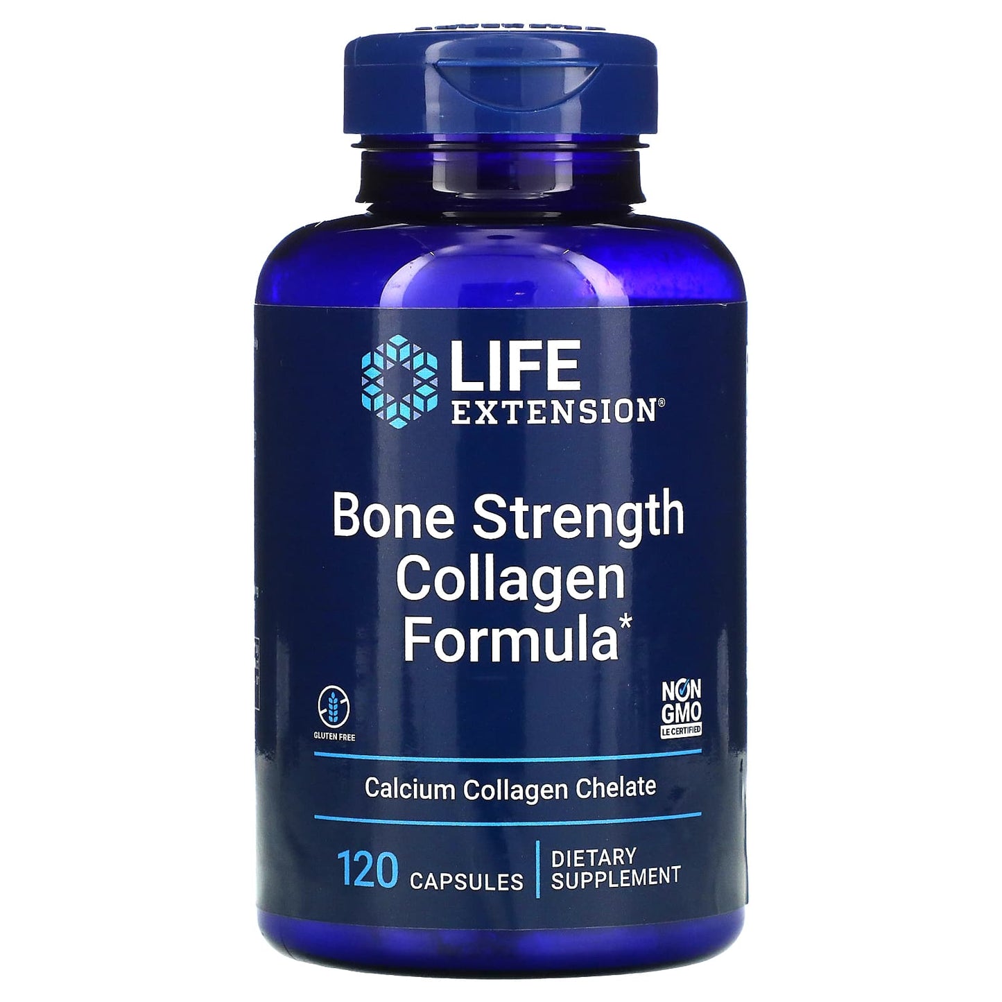 Life Extension, Bone Strength Collagen Formul, 120 Capsules UPC 737870172512 | HiLife Vitamins