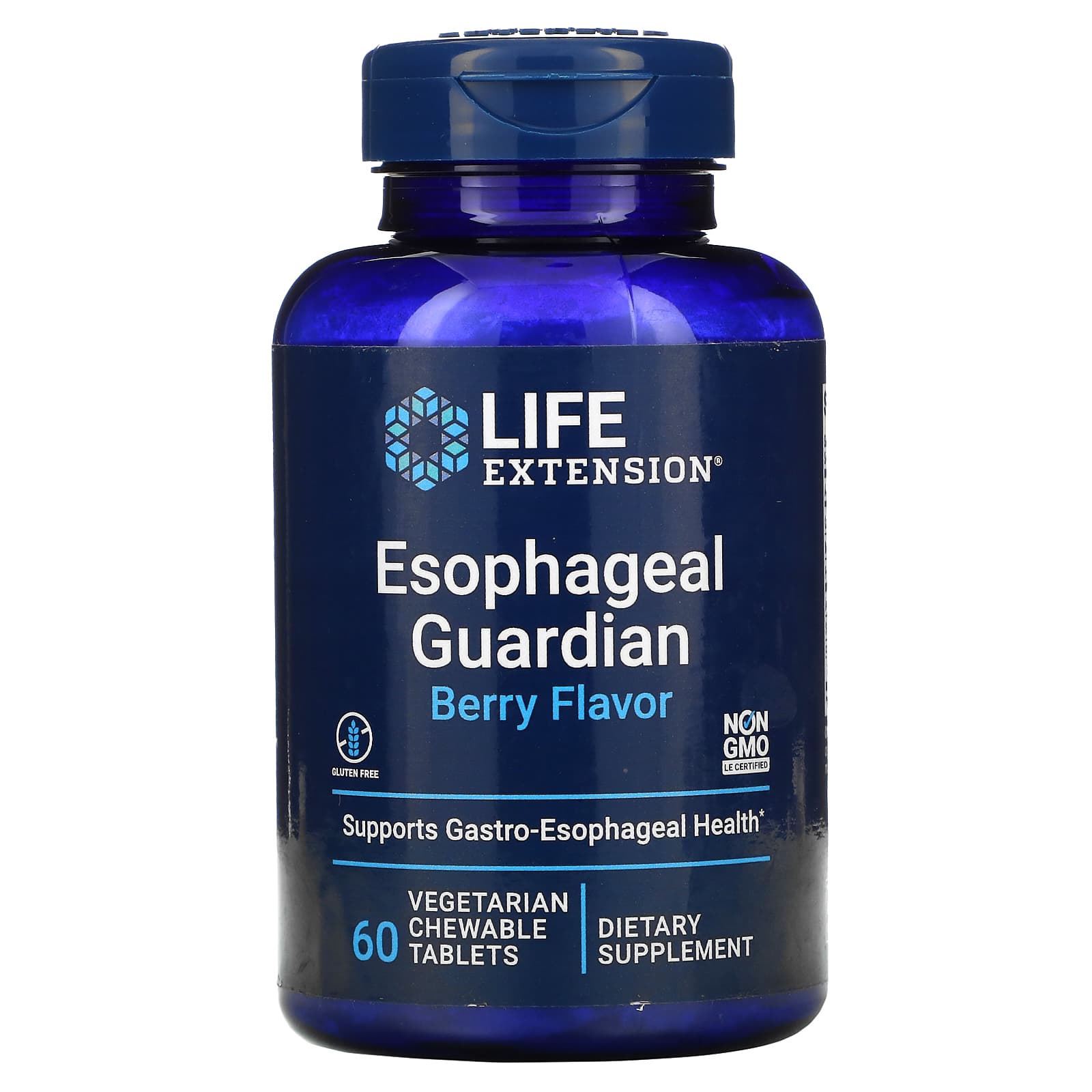 Life Extension, Esophageal Guardian, Berry, 60 Chewables UPC 737870173700 | HiLife Vitamins