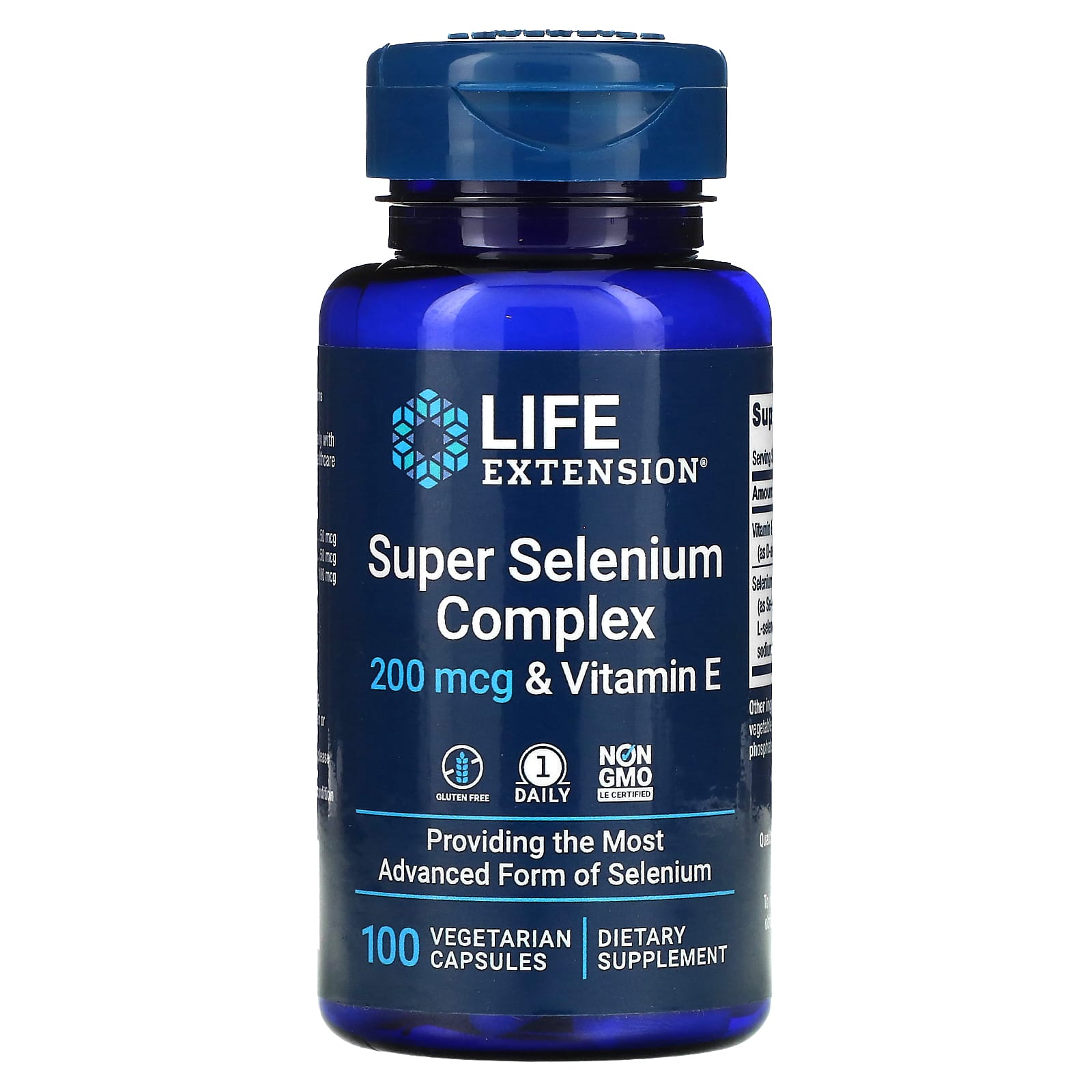Life Extension, Super Selenium Complex 200 mcg & Vitamin E, 100 Vegetarian Capsules UPC 737870177814 | HiLife Vitamins