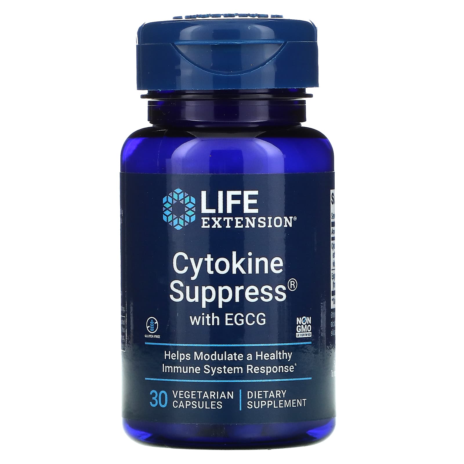 Life Extension, Cytokine Suppress with EGCG, 30 Vegetarian Capsules UPC 737870180432 | HiLife Vitamins