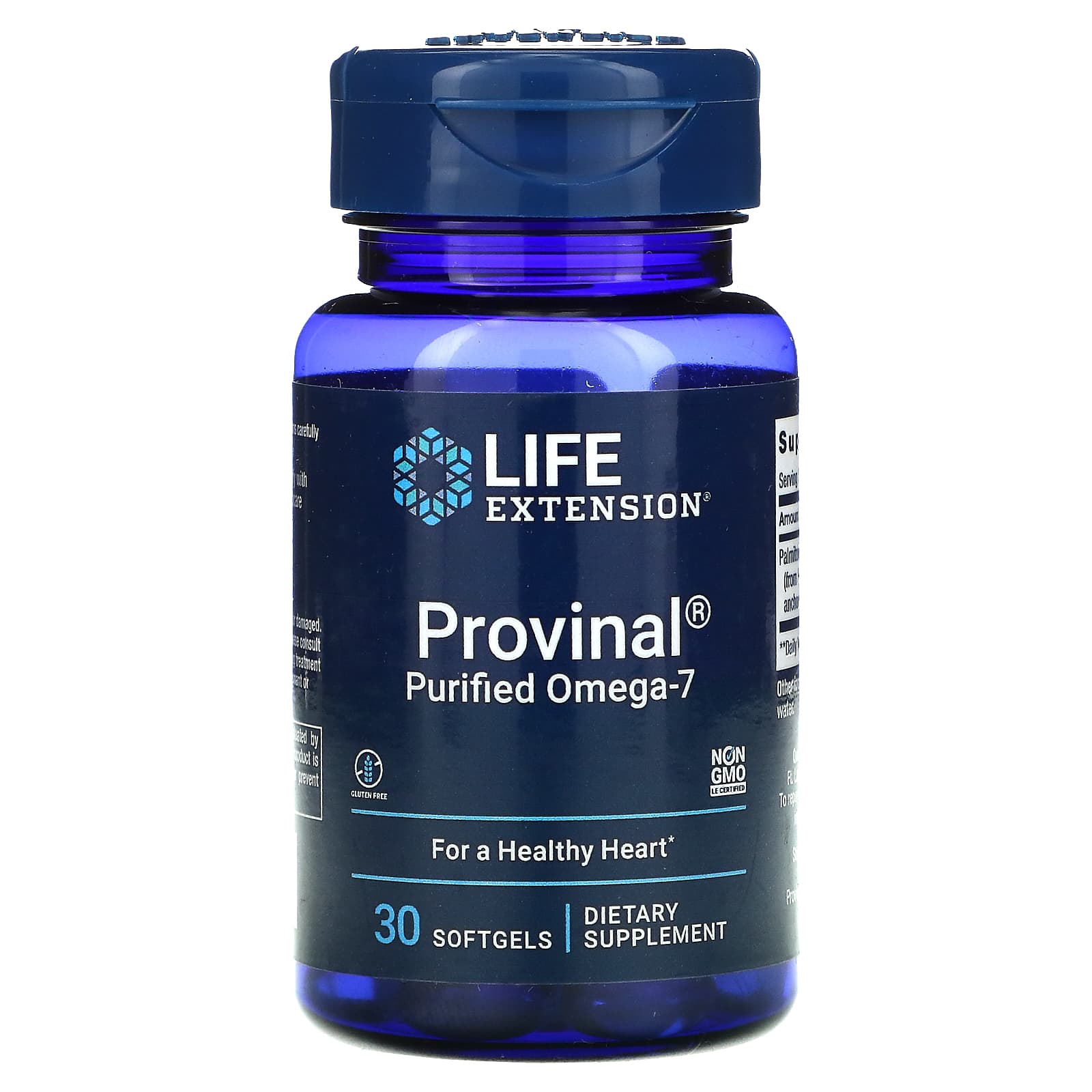 Life Extension, Provinal Purified Omega-7, 30 Softgels UPC 737870181231 | HiLife Vitamins