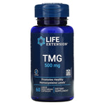 Life Extension, TMG, 500 mg, 60 Vegetarian Capsules UPC 737870185963 | HiLife Vitamins
