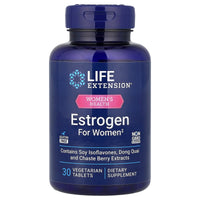 Life Extension, Women's Health, Estrogen for Women, 30 Vegetarian Tablets UPC 737870189435 | Hilife Vitamins