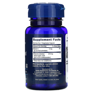 Life Extension, Standardized Cistanche, 30 Vegetarian Capsules UPC 737870190639 | HiLife Vitamins