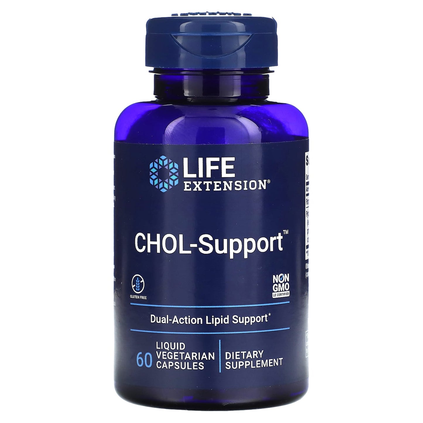 Life Extension, CHOL-Support, 60 Liquid Vegetarian Capsules UPC 737870191063 | HiLife Vitamins