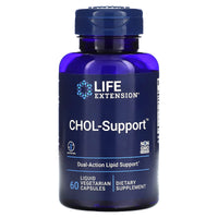 Life Extension, CHOL-Support, 60 Liquid Vegetarian Capsules UPC 737870191063 | HiLife Vitamins