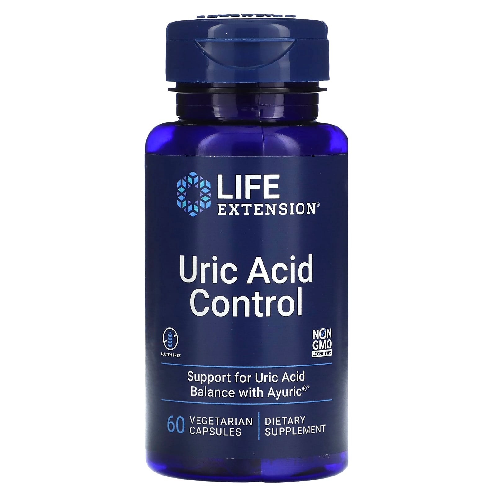 Life Extension, Uric Acid Control, 60 Vegetarian Capsules UPC 737870192169 | HiLife Vitamins