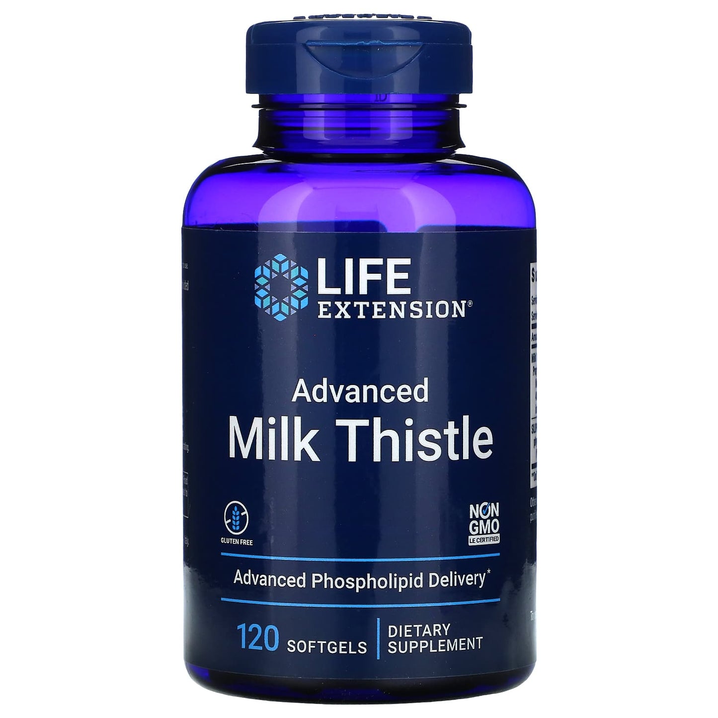 Life Extension, Advanced Milk Thistle, 120 Softgels UPC 737870192510 | HiLife Vitamins