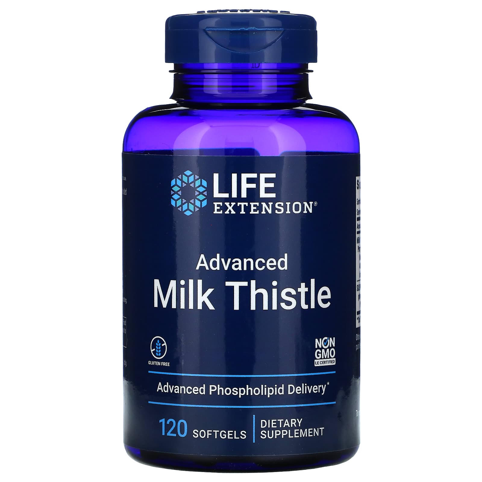 Life Extension, Advanced Milk Thistle, 120 Softgels UPC 737870192510 | HiLife Vitamins