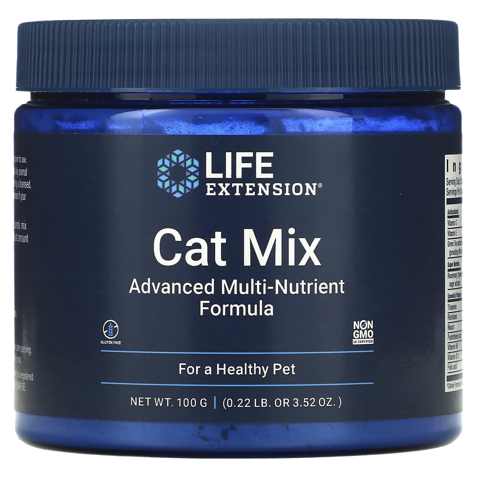 Life Extension, Cat Mix, 3.52 Oz UPC 737870193210 | HiLife Vitamins