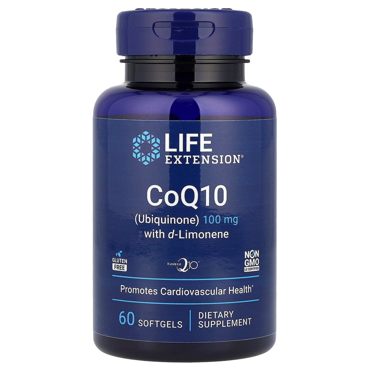Life Extension, CoQ10 (Ubiquinone) with d-Limonene, 60 Softgels UPC 737870195160 | HiLife Vitamins