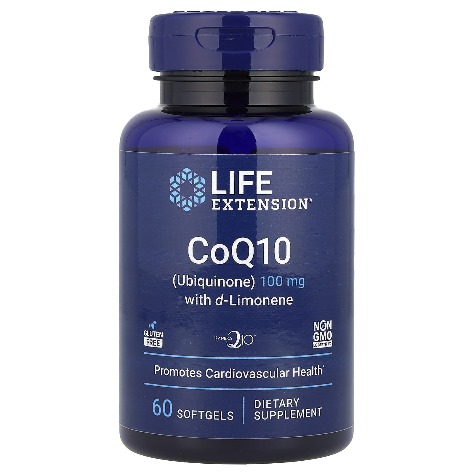 Life Extension, CoQ10 (Ubiquinone) with d-Limonene, 60 Softgels UPC 737870195160 | HiLife Vitamins
