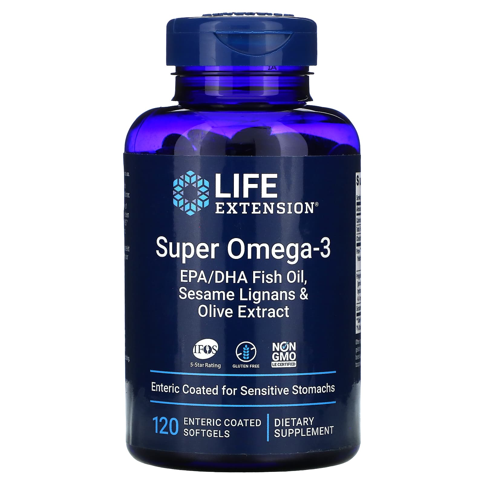 Life Extension, Super Omega-3, 120 Softgels UPC 737870198413 | HiLife Vitamins