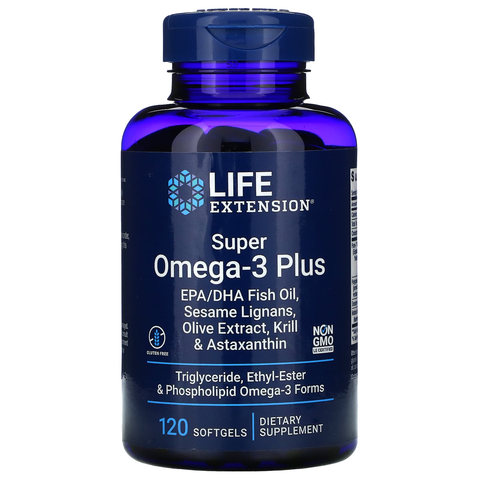 Life Extension, Super Omega-3 Plus, 120 Softgels UPC 737870198819 | HiLife Vitamins