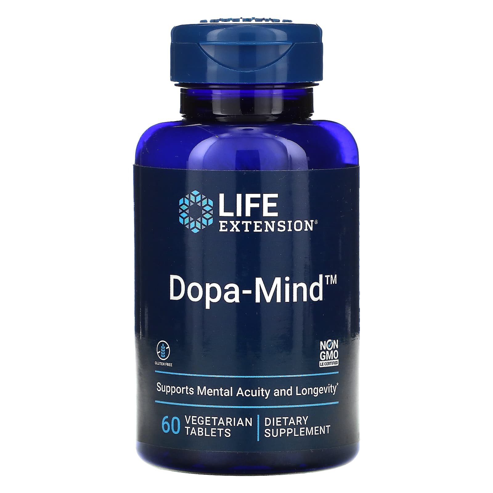 Life Extension, Dopa-Mind, 60 Vegetarian Tablets UPC 737870200666 | HiLife Vitamins