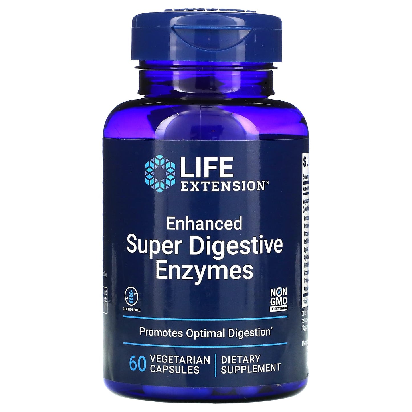 Life Extension, Enhanced Super Digestive Enzymes, 60 Vegetarian Capsules - 737870202165 | Hilife Vitamins