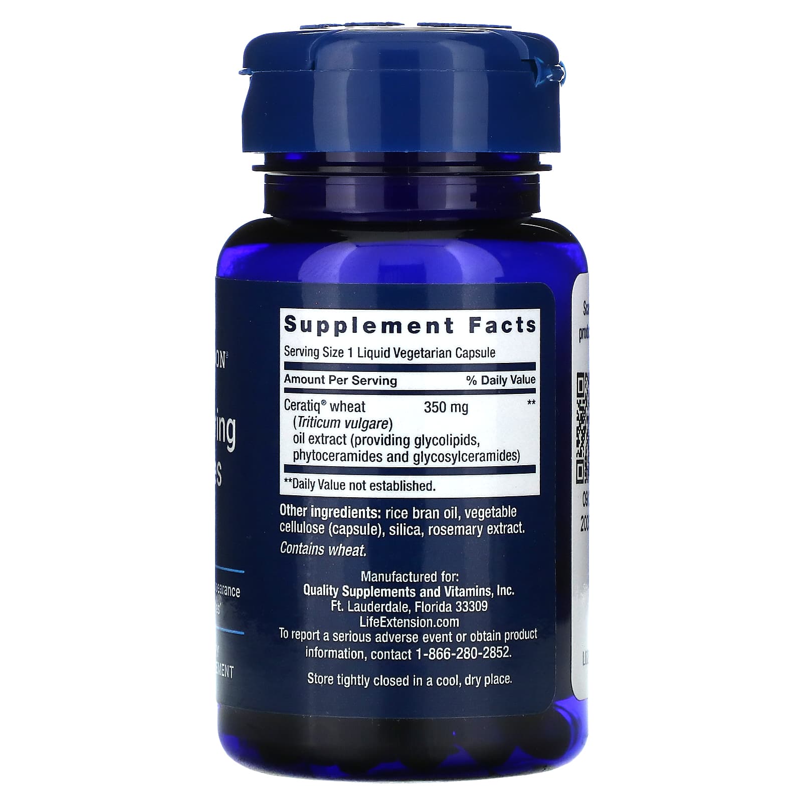 Life Extension, Skin Restoring Ceramides, 30 Capsules - [product_sku] | HiLife Vitamins