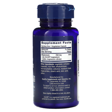 Life Extension, Extend-Release Magnesium, 60 Capsules UPC 737870210764 | HiLife Vitamins
