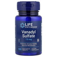 Life Extension, Vanadyl Sulfate 7.5 mg, 100 Tablets UPC 737870213109 | Hilife Vitamins