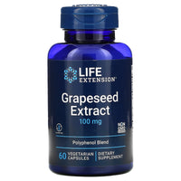 Life Extension, Grapeseed Extract, 100 mg, 60 Vegetarian Capsules UPC 737870221166 | HiLife Vitamins