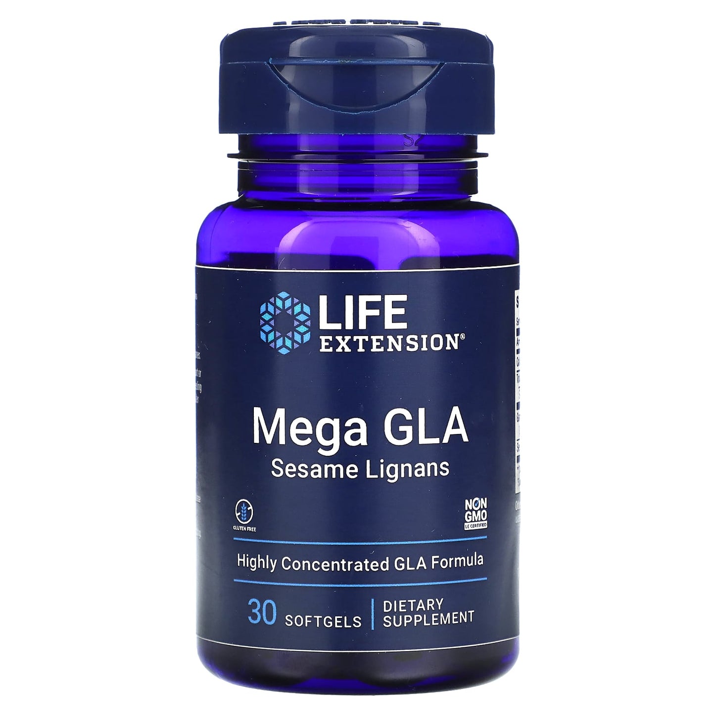 Life Extension, Mega GLA Sesame Lignans, 30 Softgels UPC 737870221838 | HiLife Vitamins