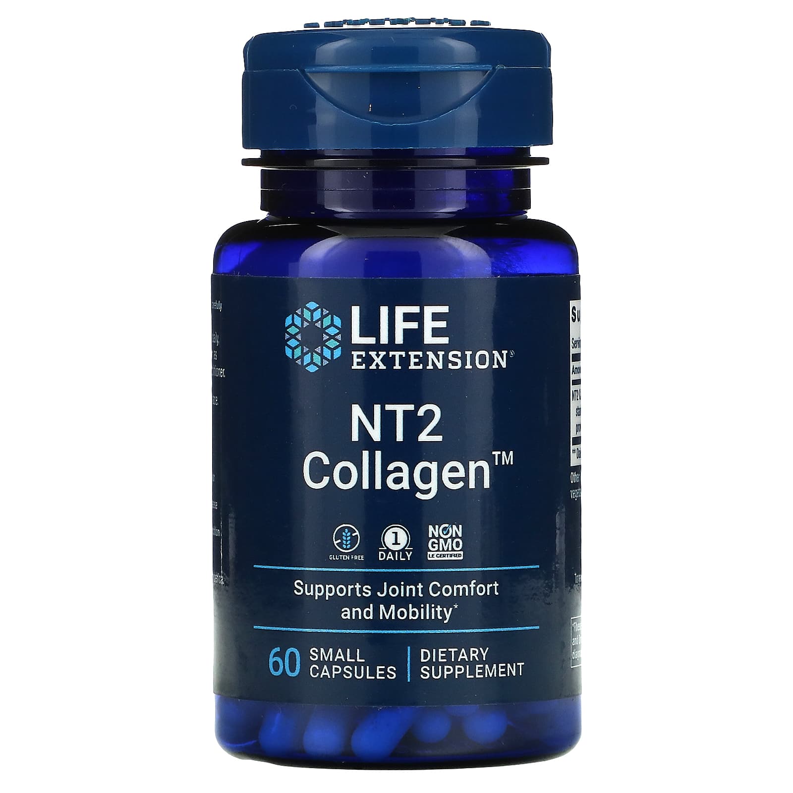Life Extension, NT2 Collagen, 60 Capsules UPC 737870223160 | HiLife Vitamins