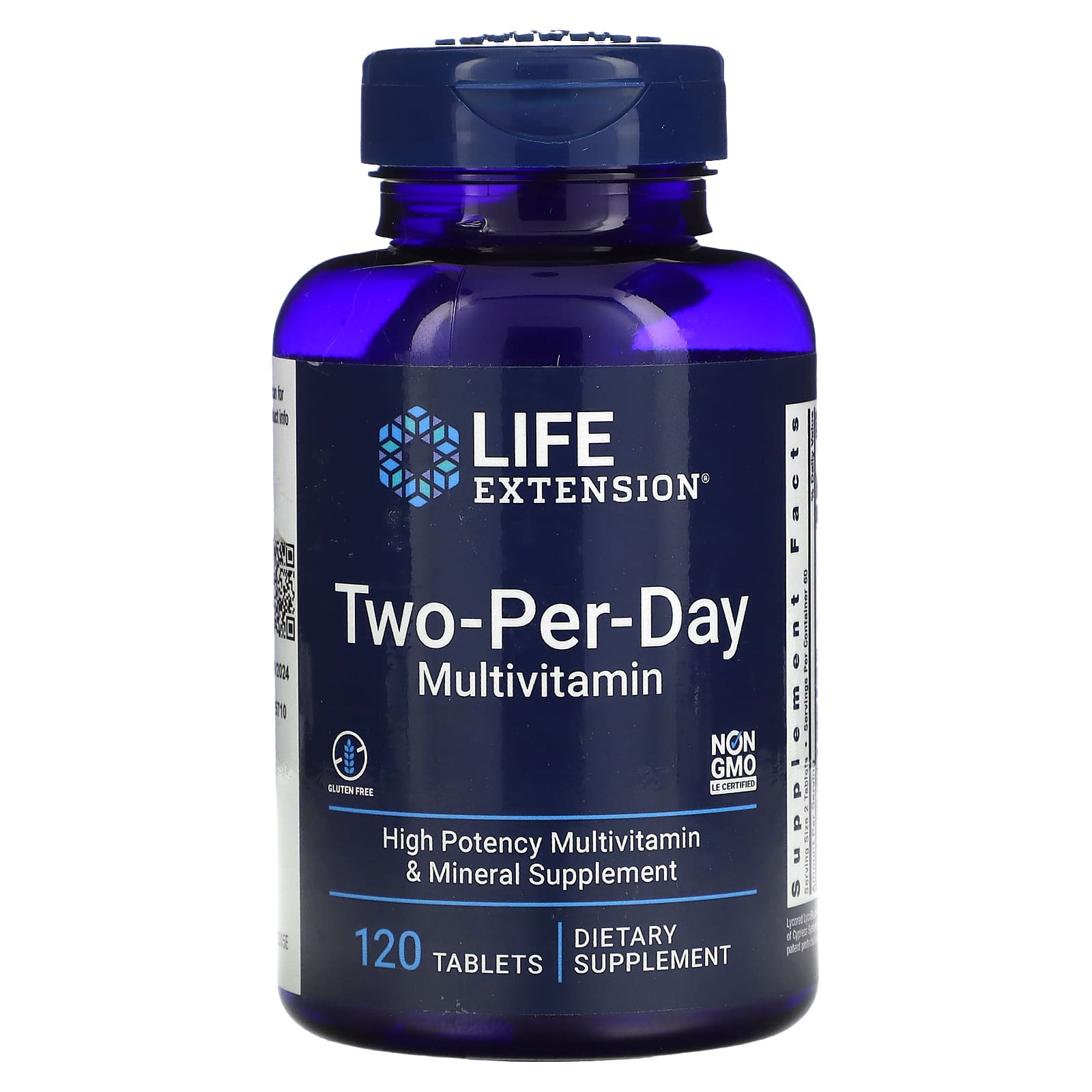 Life Extension, Two-Per-Day Multivitamin, 120 Tablets UPC 737870231516 | HiLife Vitamins