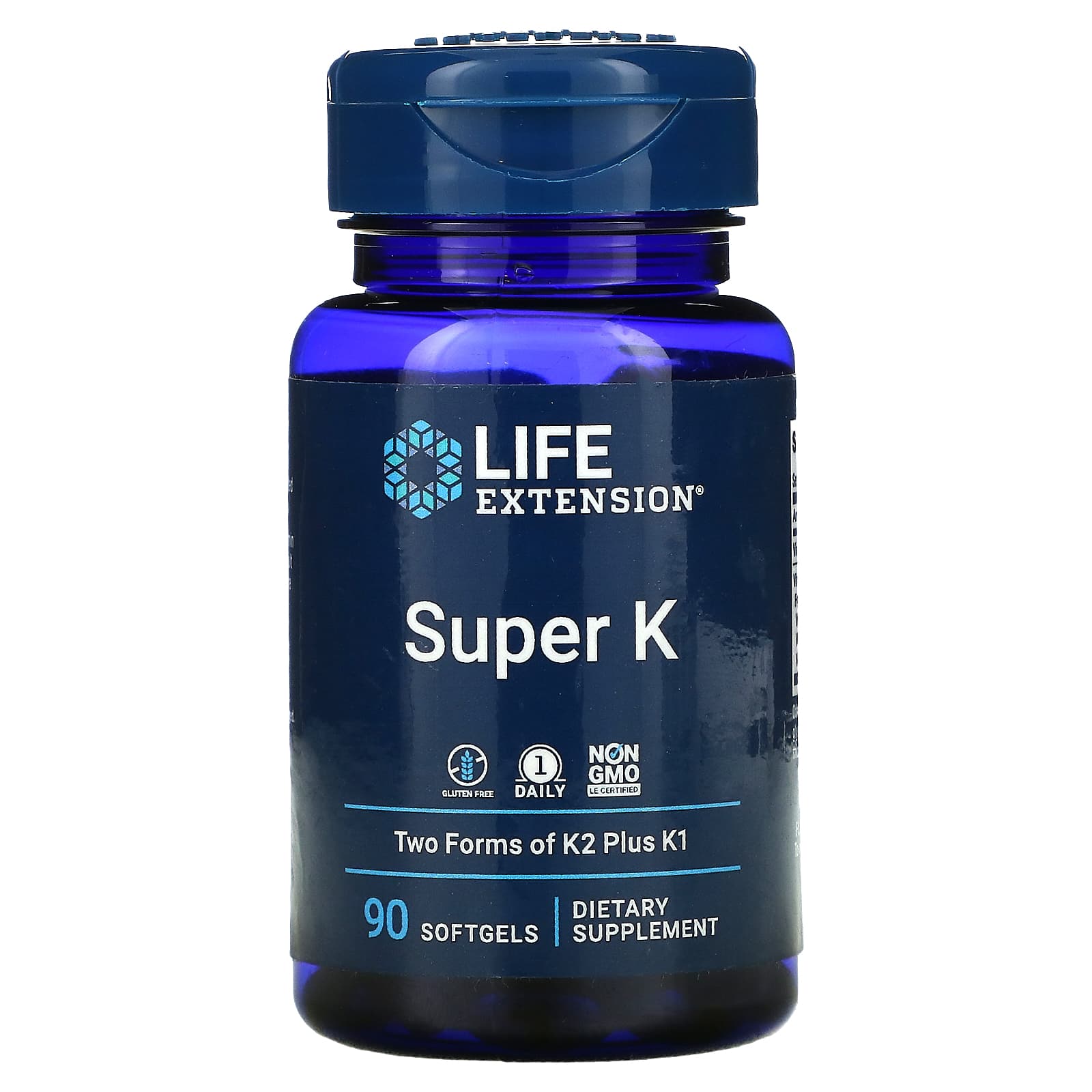 Life Extension, Super K, 90 Softgels UPC 737870233435 | HiLife Vitamins