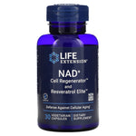 Life Extension, Optimized NAD+ Cell Regenerator with Resveratrol, 30 Vegetarian Capsules UPC 737870234838 | HiLife Vitamins