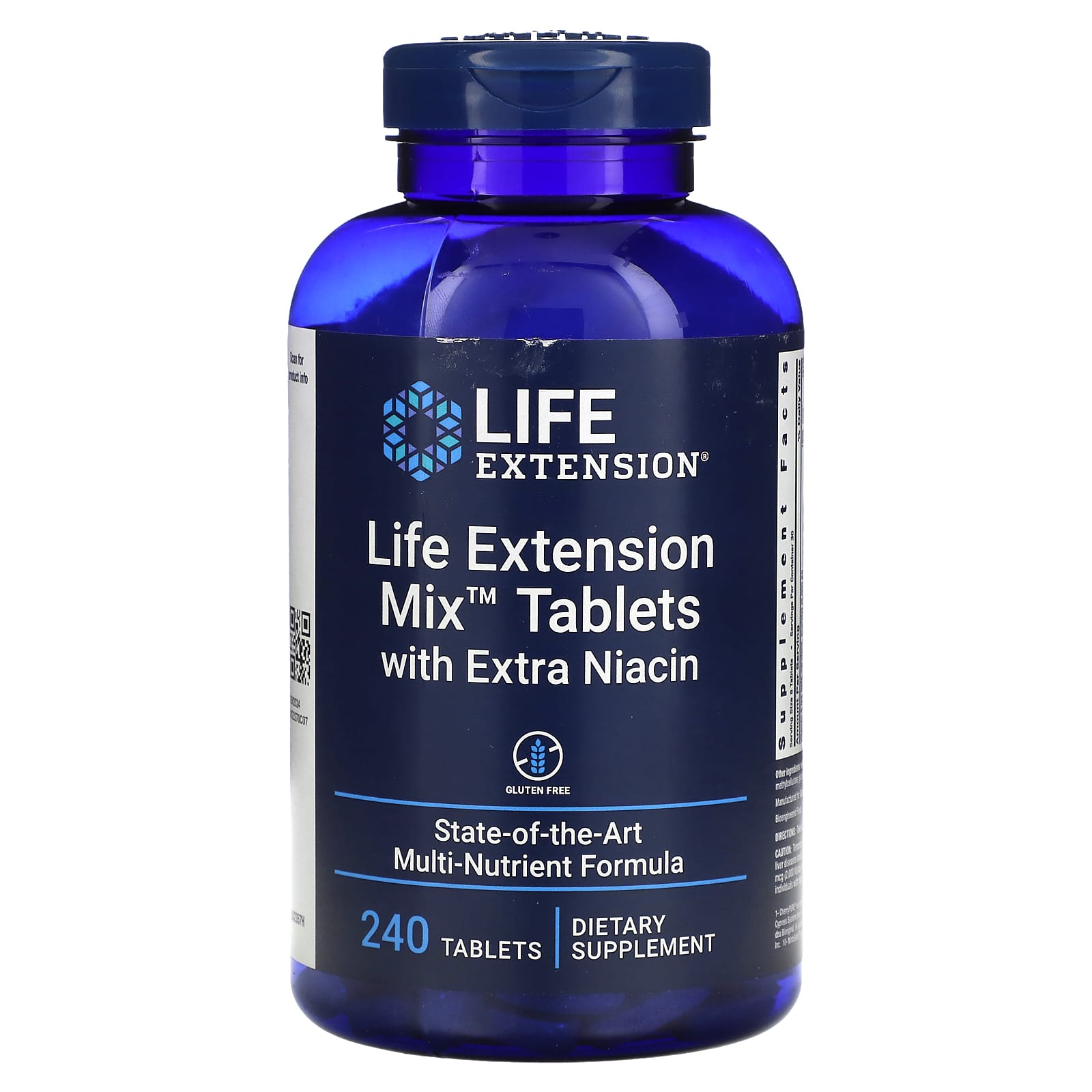 Life Extension, Life Extension Mix™ Tablets with Extra Niacin, 240 Tablets UPC 737870235729 | HiLife Vitamins