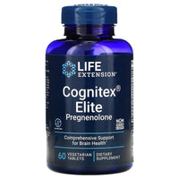 Life Extension, Cognitex Elite Pregnenolone, 60 Vegetarian Tablets UPC 737870239765 | HiLife Vitamins