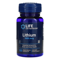 Life Extension, Lithium, 1,000 mcg, 100 Vegetarian Capsules UPC 737870240310 | HiLife Vitamins