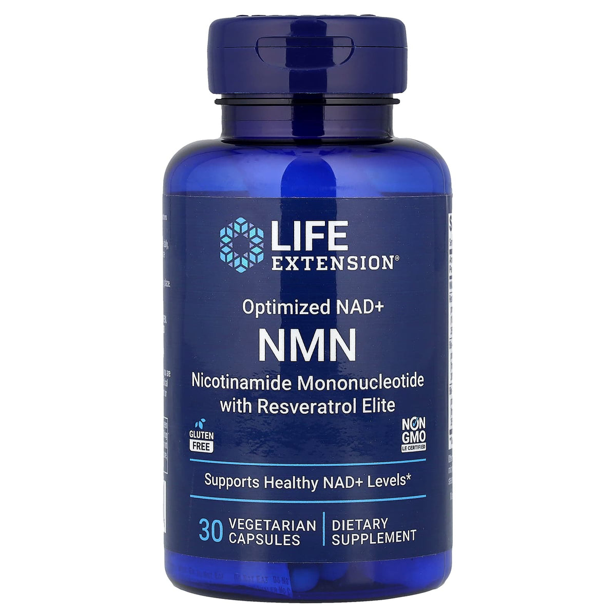 Life Extension, NMN, Optimized NAD+, 30 Vegetarian Capsules UPC 737870255635 | Hilife Vitamins