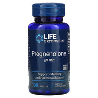 Life Extension, Pregnenolone, 50 mg, 100 Capsules - 737870302100 | Hilife Vitamins