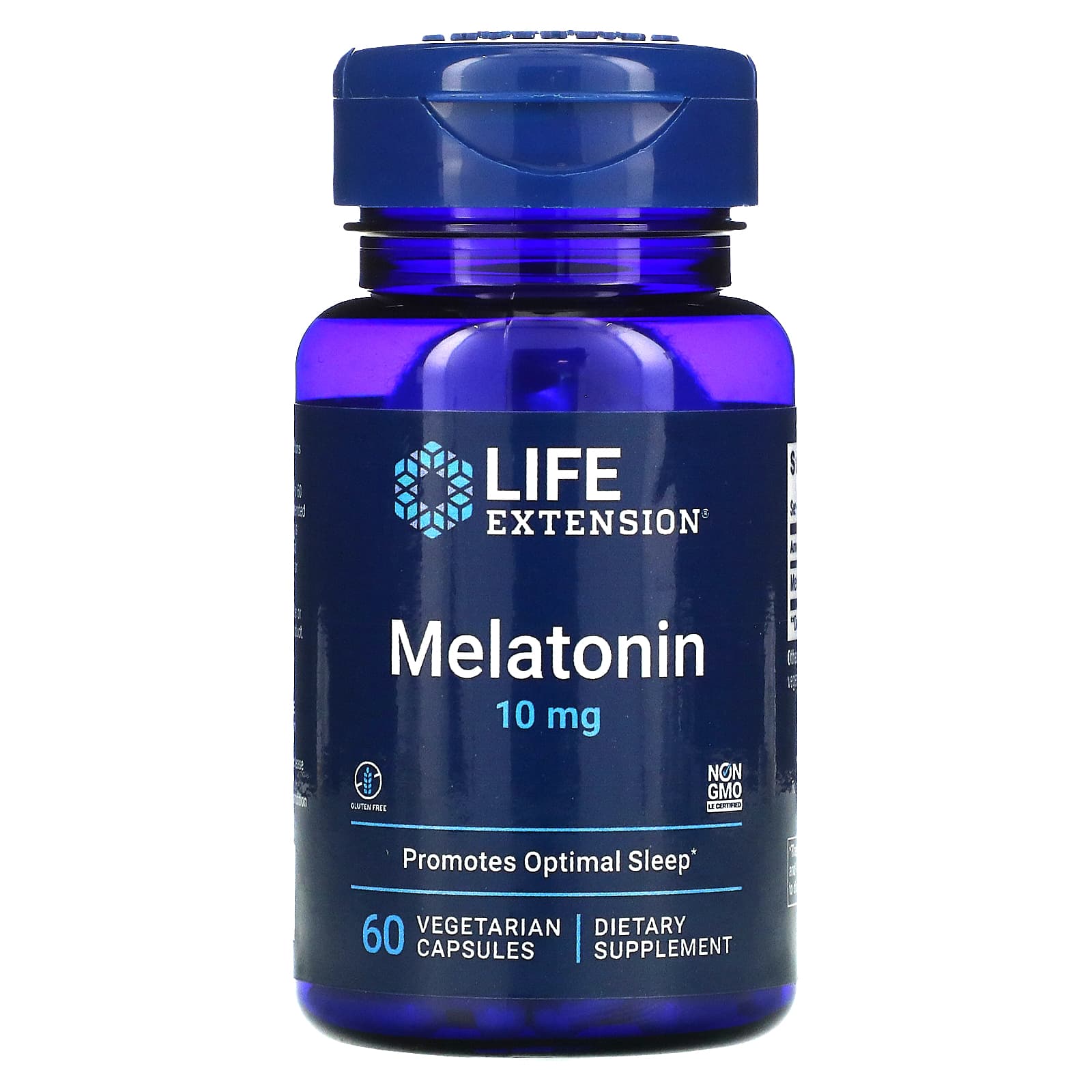 Life Extension, Melatonin, 10 mg, 60 Capsules UPC 737870331063 | HiLife Vitamins