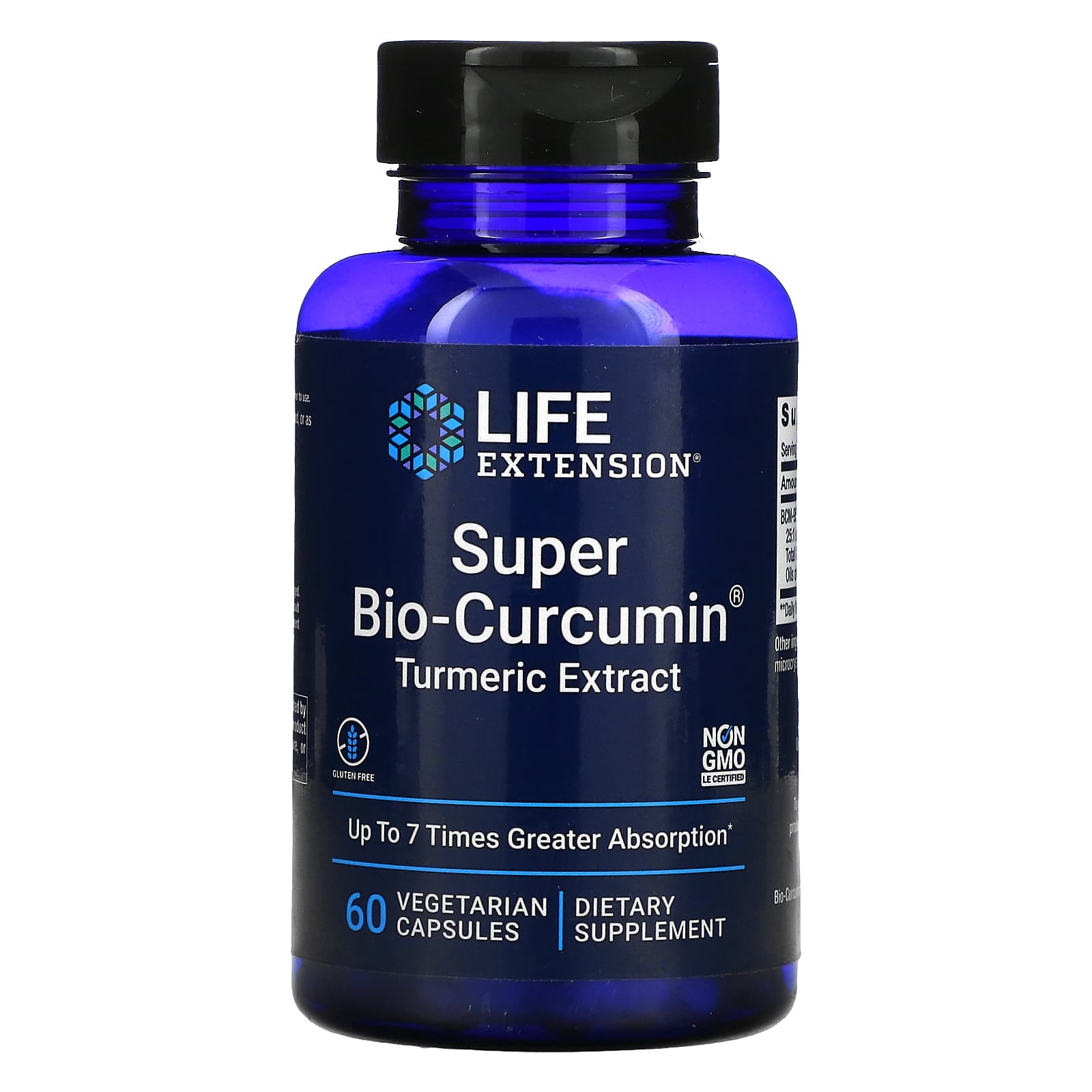Life Extension, Super Bio-Curcumin, 60 Capsules UPC 737870407065 | HiLife Vitamins