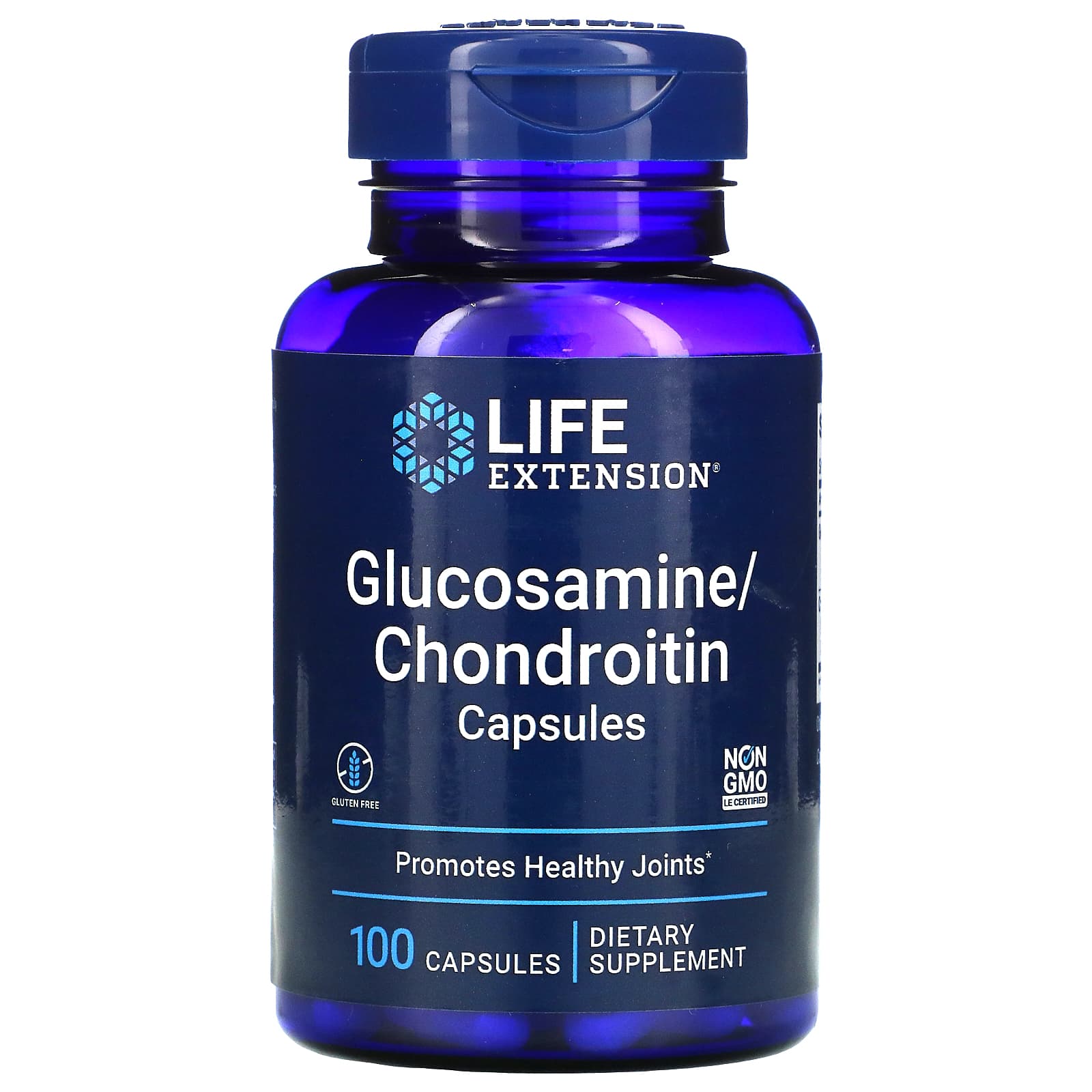 Life Extension, Glucosamine/Chondroitin Capsu, 100 Capsules UPC 737870522102 | HiLife Vitamins