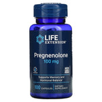 Life Extension, Pregnenolone, 100 mg, 100 Capsules UPC 737870700104 | HiLife Vitamins