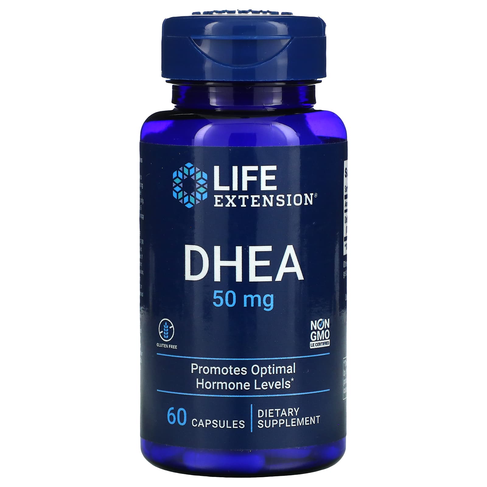 Life Extension, DHEA, 50 mg, 60 Capsules UPC 737870882060 | HiLife Vitamins