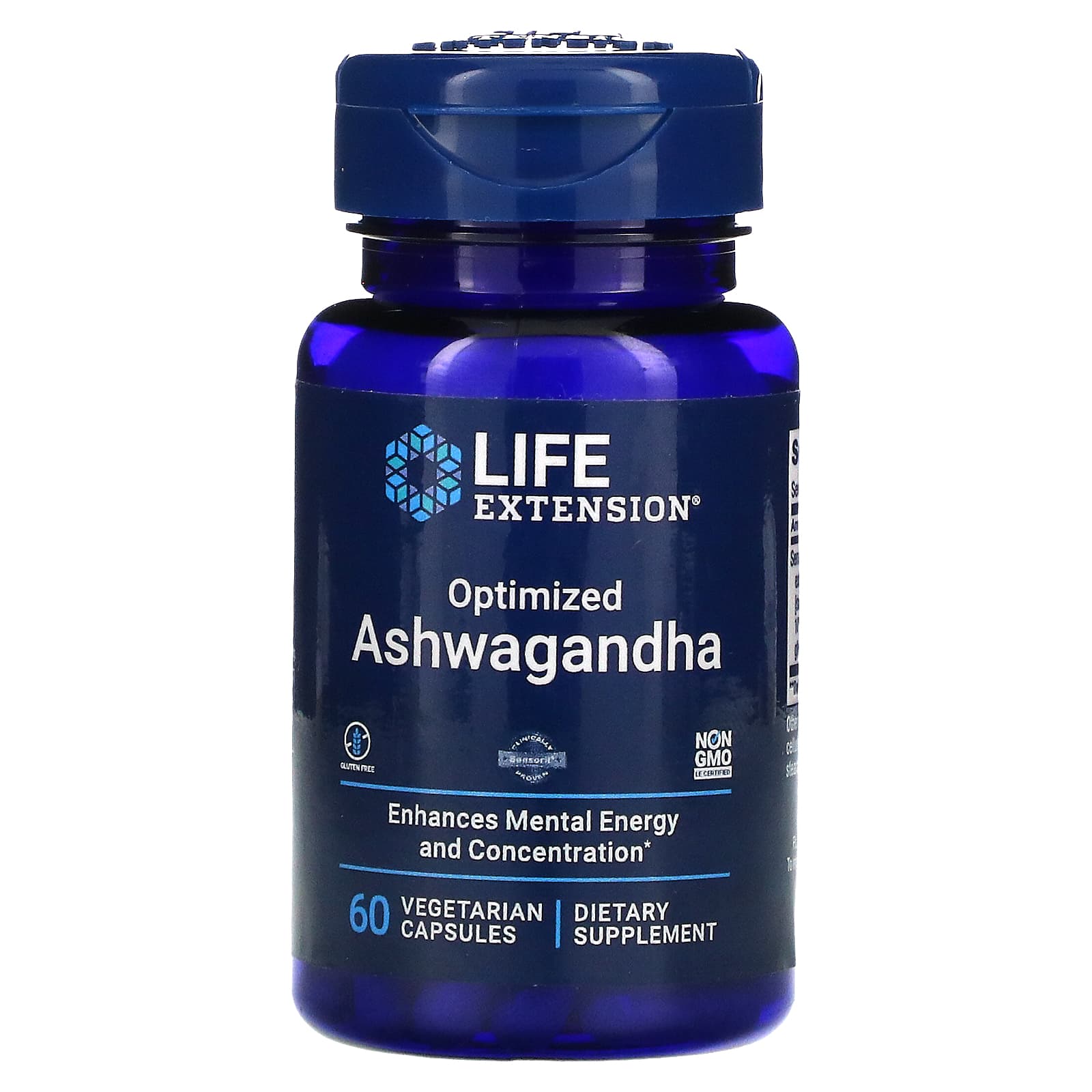 Life Extension, Optimized Ashwagandha, 60 Capsules UPC 737870888062 | HiLife Vitamins