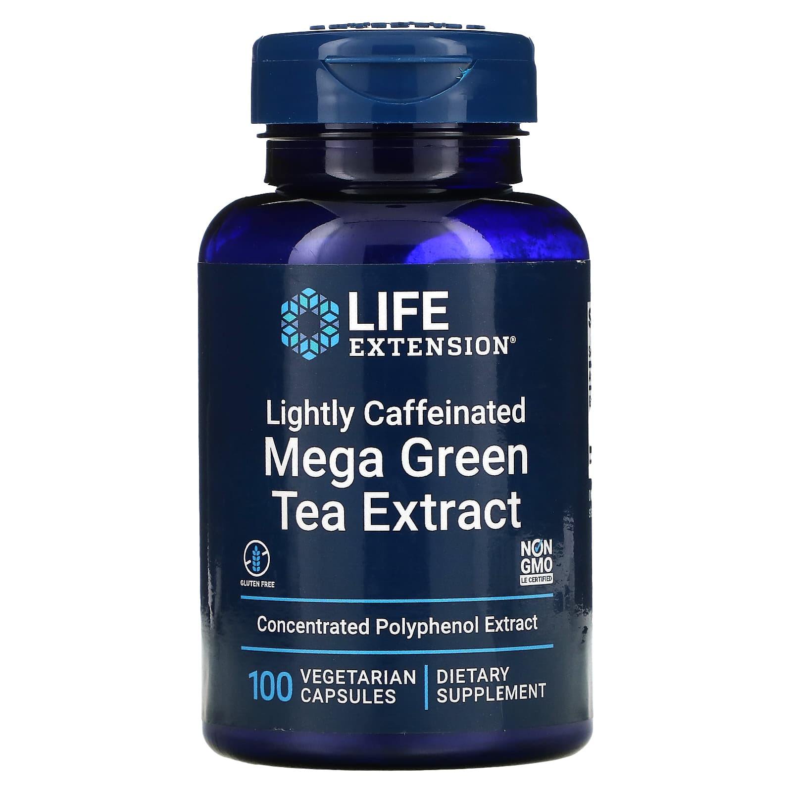 Life Extension, Mega Green Tea Extract, Light, 100 Capsules UPC 737870953104 | HiLife Vitamins