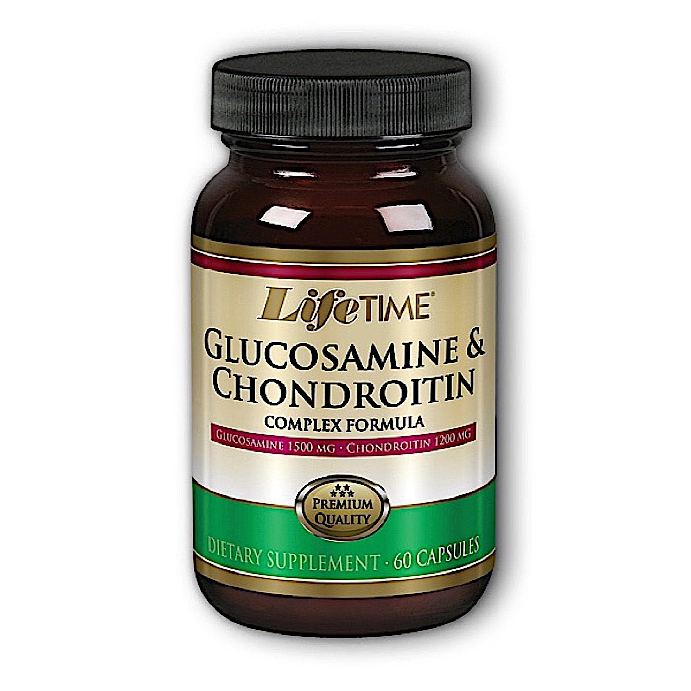 Lifetime, Glucosamine Chondroitin Complex, 60 Capsules UPC 053232206023 | HiLife Vitamins
