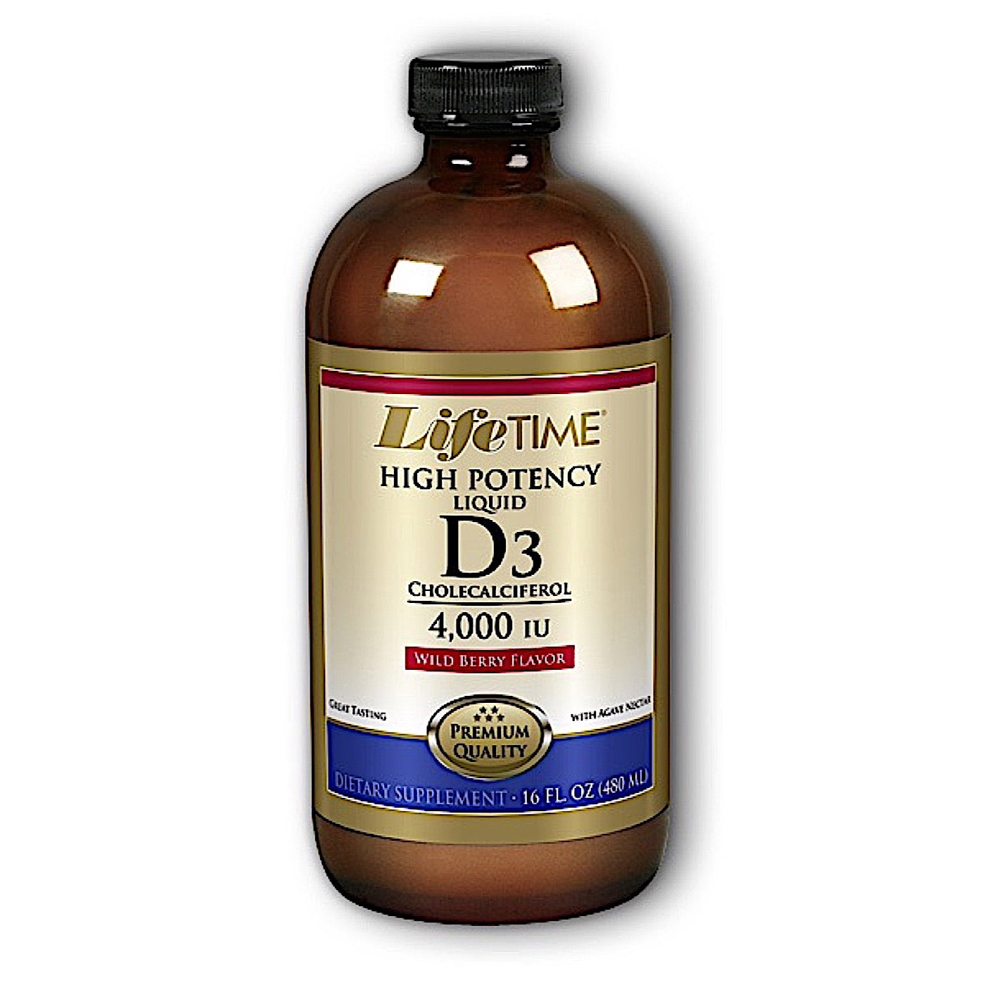 Lifetime, Vitamin D-3, 16 Oz UPC 053232620270 | HiLife Vitamins